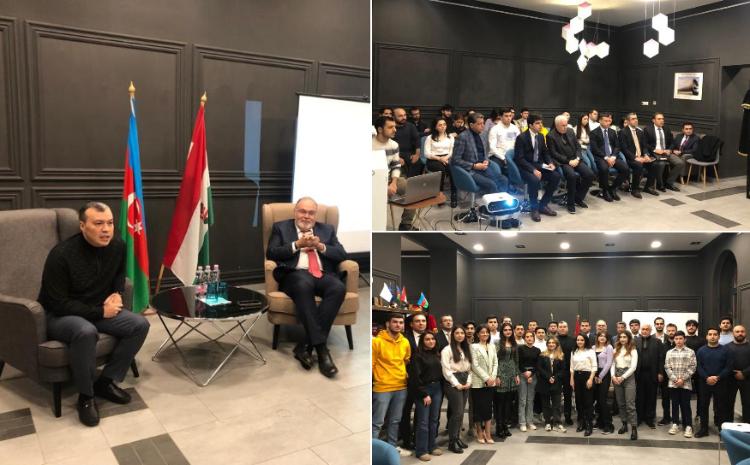 Nazir Sahil Babayev Macarıstanda təhsil alan azərbaycanlı tələbələrlə görüşüb 