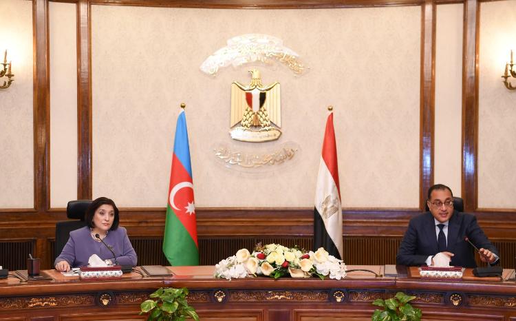 Состоялась встреча председателя Милли Меджлиса  с премьер-министром Арабской Республики Египет 