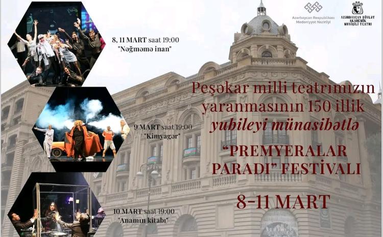 Musiqili Teatrdan Peşəkar Milli Teatrımızın 150 illik yubileyində "Premyeralar paradı"... Üç dildə tamaşa! 