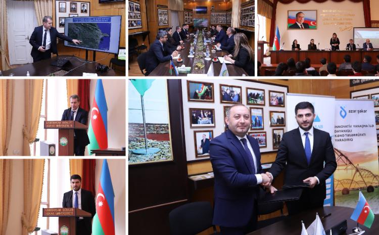 "AzərŞəkər" MMC ilə ADAU arasında birgə əməkdaşlıq haqqında memorandum imzalanıb 