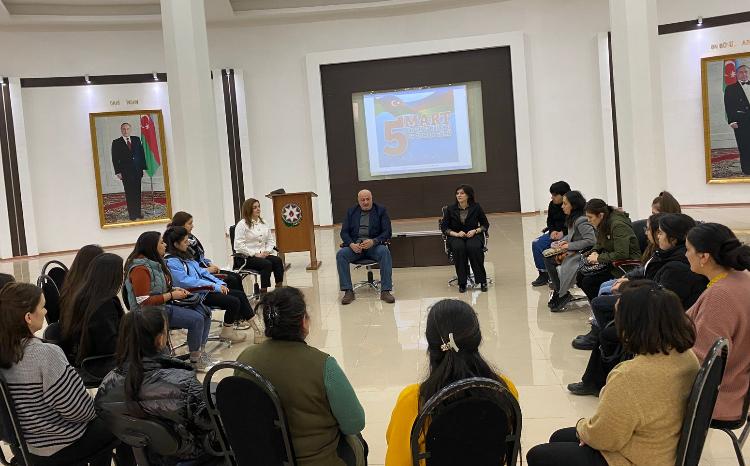 Qazaxda "Heydər Əliyev və Azərbaycan idmanı" mövzusunda disskusiya klubu təşkil edilib 