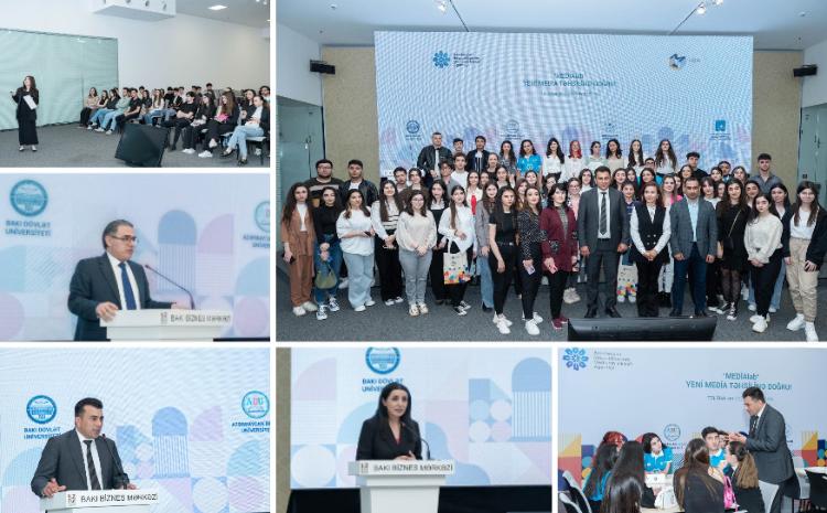 "MEDİAlab" layihəsi çərçivəsində ali təhsil müəssisələrinin tələbələri üçün infosessiya keçirilib 
