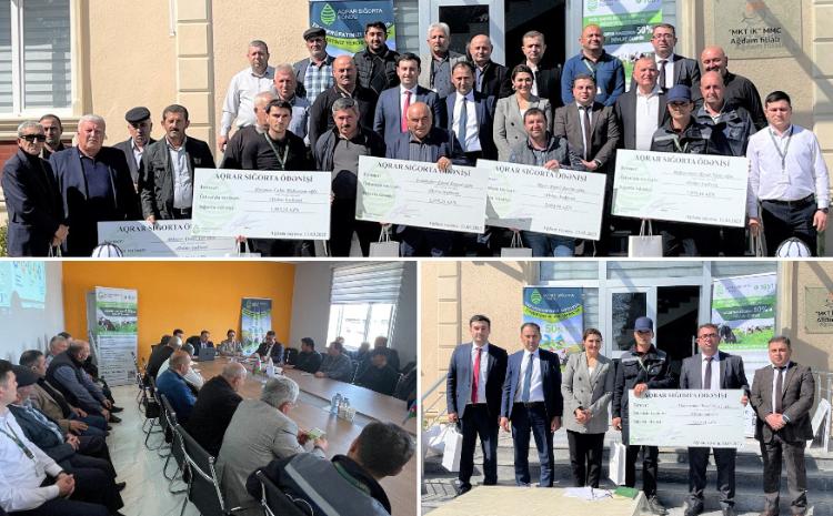 Ağdamda pambıqçı fermerlərə dəymiş zərərə görə sığorta ödənişləri edilib 