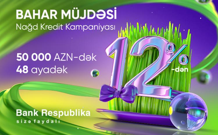 Bank Respublika nağd kredit faizlərini endirdi! 