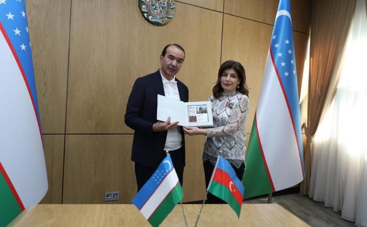 Gunay Afandiyeva met with the Minister of Culture and Tourism of the Republic of Uzbekistan Ozodbek Nazarbekov 