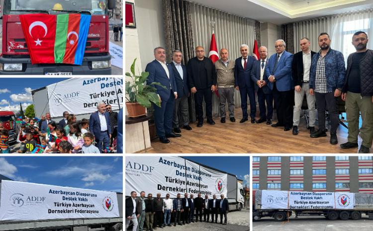 Azərbaycan Diasporuna Dəstək Fondu və TADEF Kahramanmaraşda zəlzələdən zərər çəkənlərə yardım edib 