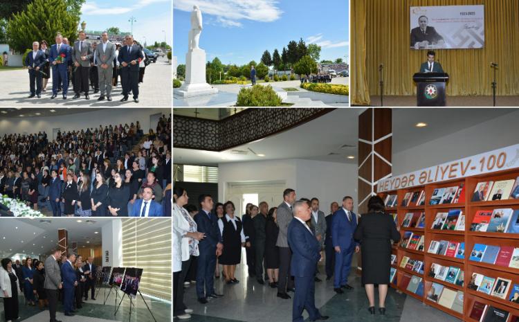 Ağstafa Regional Mədəniyyət İdarəsi "Heydər Əliyev və Azərbaycan Mədəniyyəti 100" mövzusunda tədbir  keçirdi 
