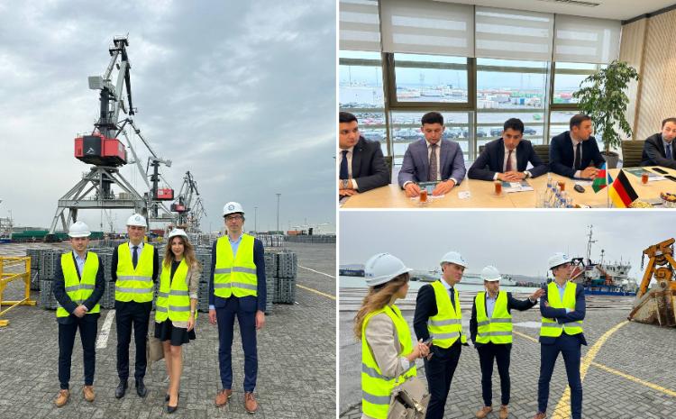 Delegation from the German Chamber of Commerce in Azerbaijan Visits the Port of Baku 