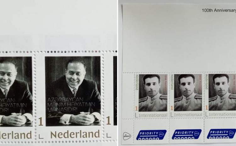 Niderlandda Heydər Əliyevin 100 illiyi münasibətilə poçt markası buraxılıb 