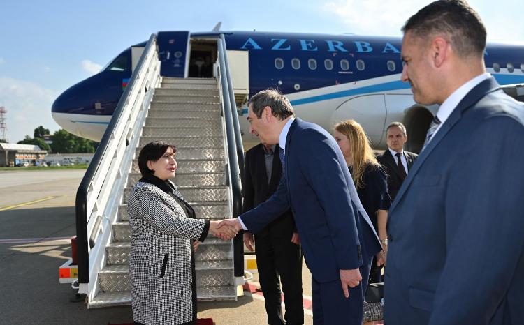 Начался официальный визит парламентской делегации во главе со спикером Милли Меджлиса Сагибой Гафаровой в Сербию 