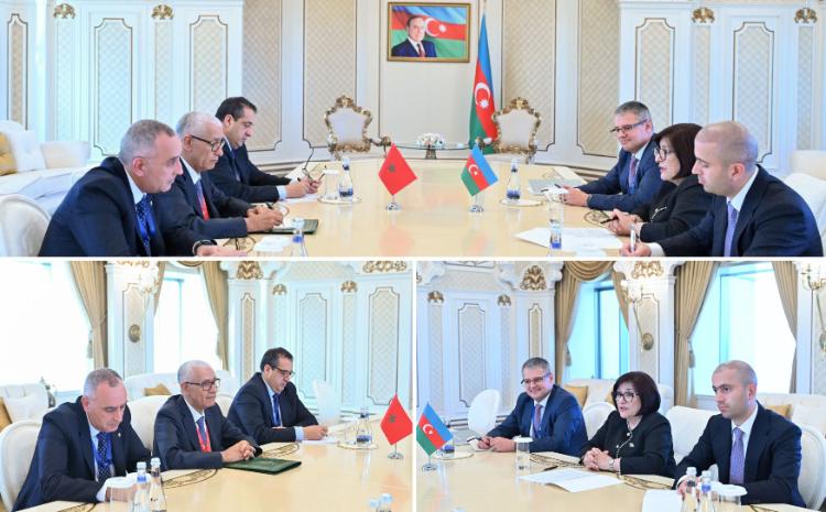 Milli Majlis Speaker Sahiba Gafarova, Head of Moroccan House of Representatives Meet 