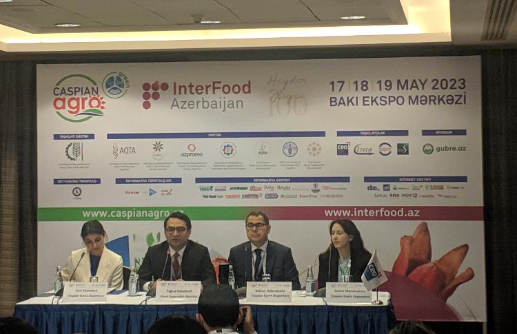 16-cı Azərbaycan Beynəlxalq Kənd Təsərrüfatına həsr olunan mətbuat konfransı keçirilib 