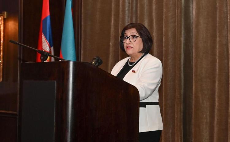 Глава Милли Меджлиса Сагиба Гафарова выступила на мероприятии в честь Дня независимости Азербайджана в Сербии 