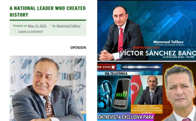 Meksikanın aparıcı radiolarında və mətbuatında Azərbaycan xalqının Ümummilli Lideri Heydər Əliyev haqqında danışılıb 