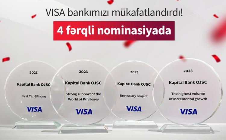 Kapital Bank получил 4 награды от Visa 