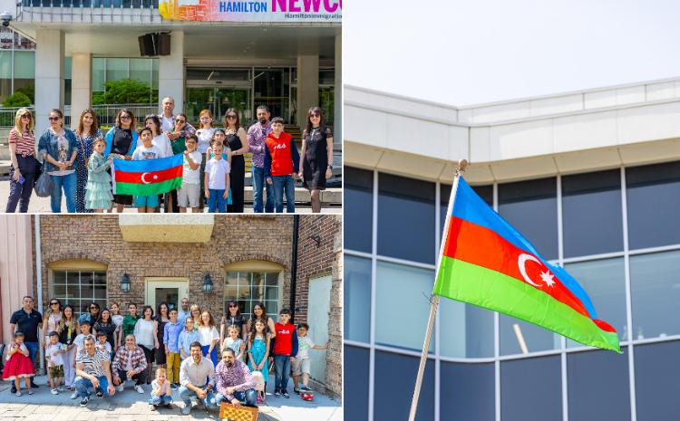В канадском городе Гамильтон поднят флаг Азербайджана 