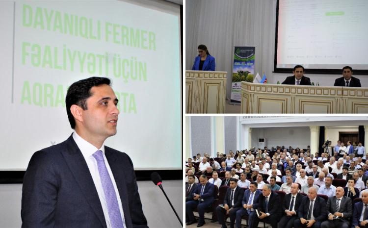 Dayanıqlı fermer fəaliyyəti üçün aqrar sığortanın əhəmiyyəti mövzusunda tədbir keçirilib 