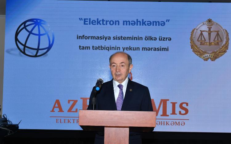 "Elektron məhkəmə" sistemi bu gündən bütün ölkəni tam əhatə edir 