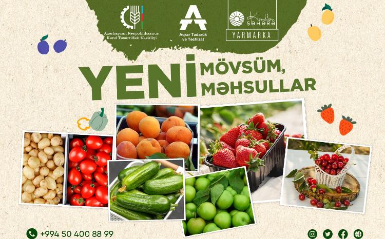 3-4 iyun tarixlərində "Kənddən Şəhərə" həftəsonu yarmarkası keçiriləcək 