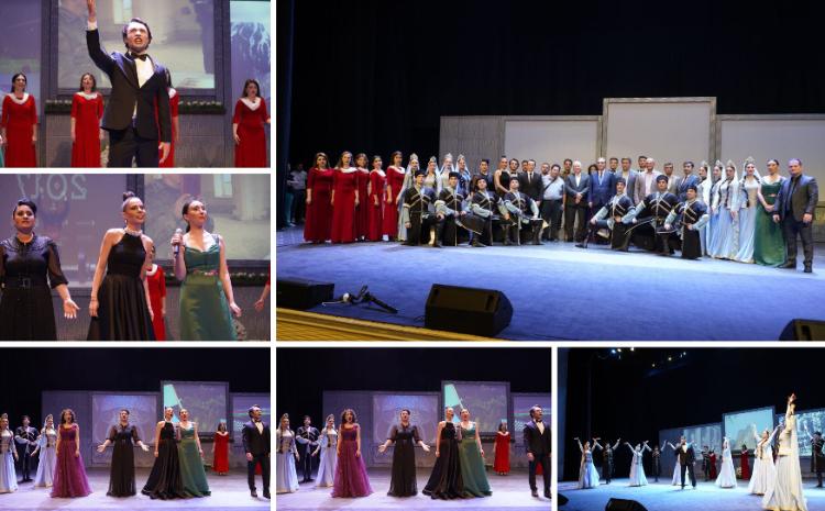 Musiqili Teatrın kollektivi Gəncədə uğurla çıxış edib 
