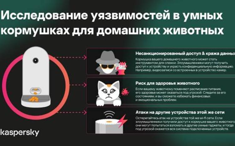 Кормушки для прослушки: «Лаборатория Касперского» обнаружила уязвимости в популярных умных кормушках для домашних животных 