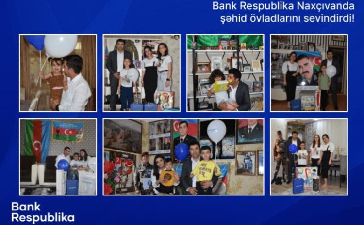 Bank Respublika Naxçıvanda şəhid övladlarına bayram sevinci yaşatdı! 