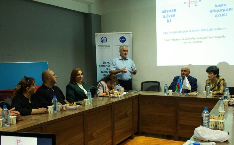 Ombudsman Aparatının əməkdaşı "İnsan hüquqları və vətəndaş cəmiyyəti" mövzusunda keçirilən tədbirdə iştirak edib 