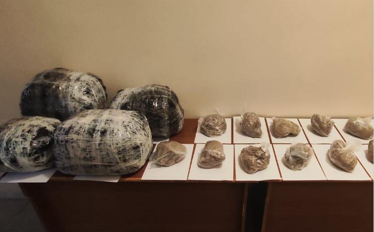 İrandan Naxçıvana 31 kiloqram narkotik vasitənin keçirilməsinin qarşısı alınıb 