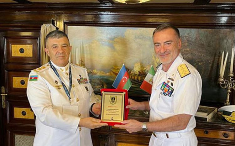 The Commander of the Azerbaijan Naval Forces met with its Italian counterpart 
