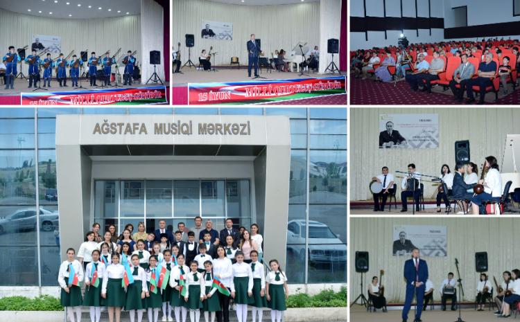 Ağstafada 15 İyun - Milli Qurtuluş Gününə həsr olunmuş  hesabat konserti təşkil edilib 
