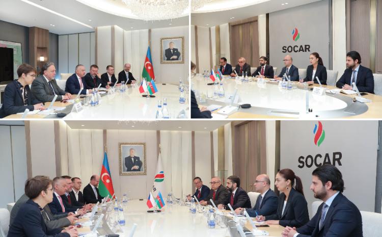 SOCAR-ın prezidenti Rövşən Nəcəf Çex Respublikasının sənaye və ticarət naziri Yozef Sikela ilə görüşüb 