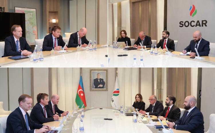 SOCAR-ın prezidenti Rövşən Nəcəf bp-nin hasilat və əməliyyatlar üzrə icraçı vitse-prezidenti Qordon Birrel ilə görüşüb 