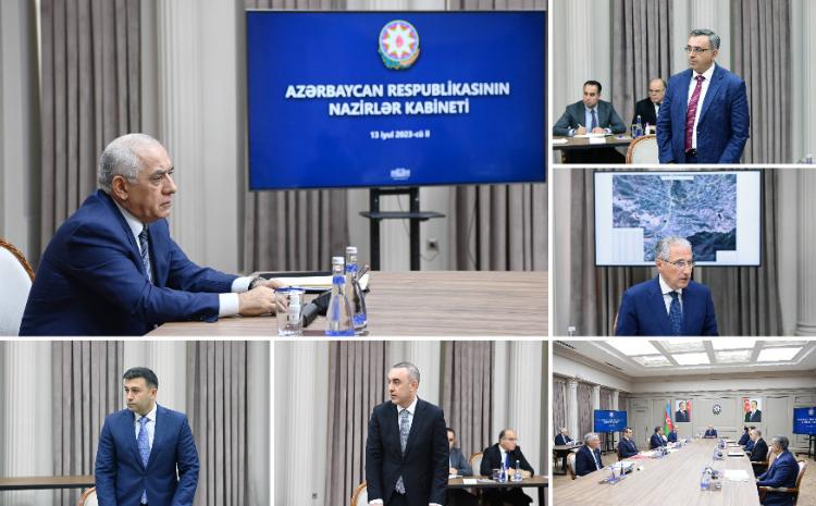 Baş nazir Gədəbəy rayonunun Söyüdlü kəndində vəziyyətin araşdırılması üçün yaradılmış Komissiyanın ikinci iclası keçirilib 