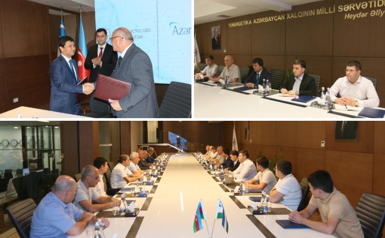 "AzərEnerji" ilə Özbəkistan Milli Elektrik Şəbəkəsi arasında memorandum imzalanıb 