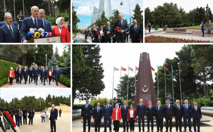 GNAT Speaker Numan Kurtulmuş and Delegation Go to Alley of Honour, Martyrs’ Lane and Turkish Martyrs’ Memorial 
