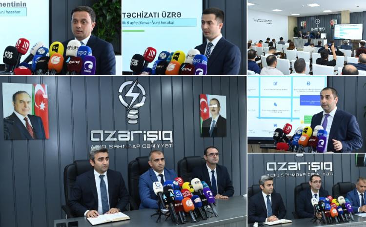 Hadrutda "Azərişıq" 2023-cü ilin 6 ayı üzrə görülmüş işlərə dair media nümayəndələri ilə görüş keçirib 