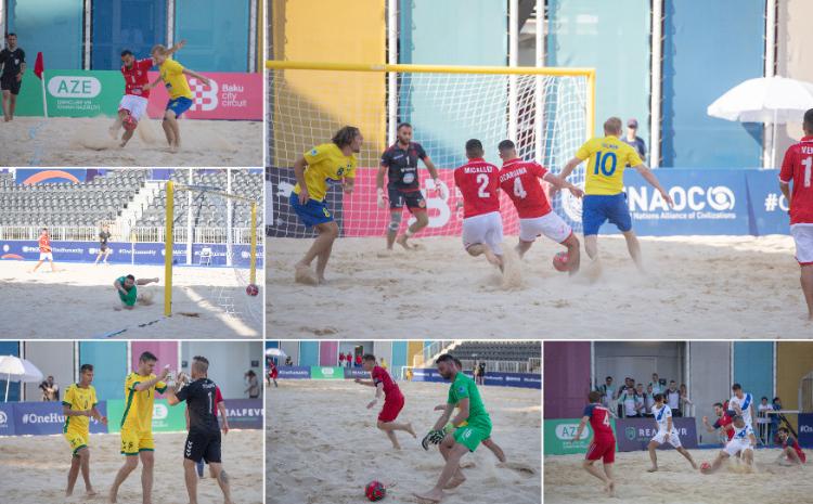 Çimərlik futbolu üzrə dünya çempionatının Avropa üzrə seçmə mərhələsinin növbəti matçları keçirilib 