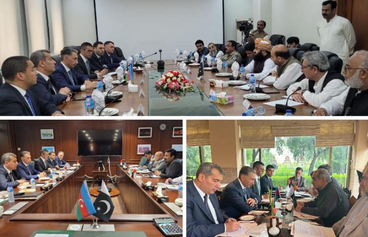 Nazir Rəşad Nəbiyev Pakistanın nəqliyyat sahəsi nazirləri ilə görüşüb 