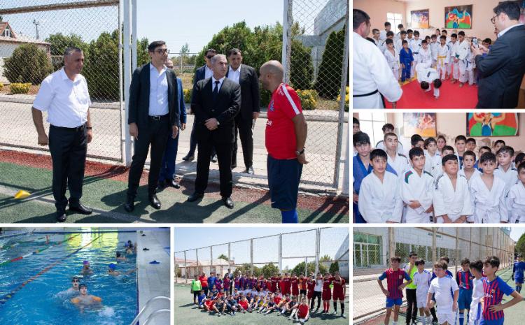 Fərid Qayıbov Salyan Olimpiya İdman Kompleksinin mövcud vəziyyəti ilə tanış olub 