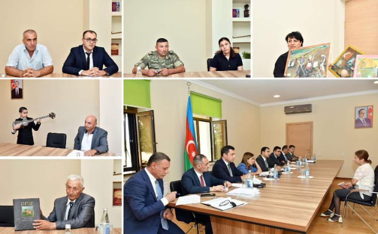 Mədəniyyət naziri Tovuzda vətəndaşları qəbul edib 