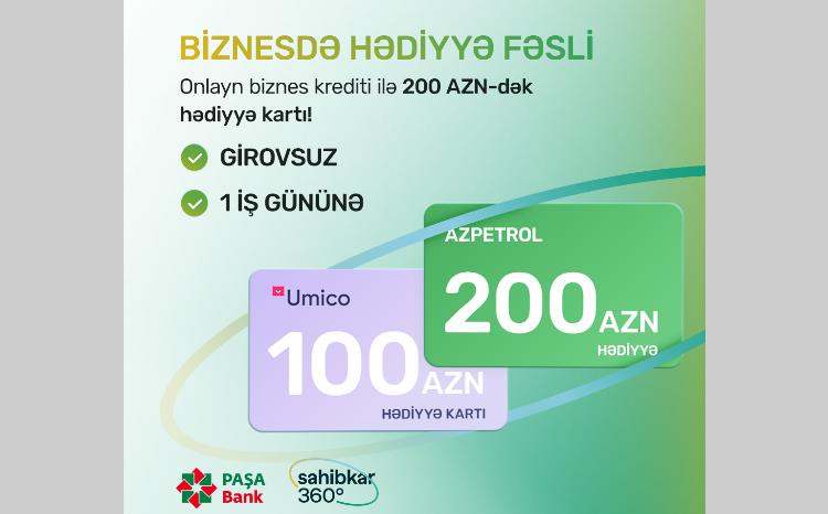 "PAŞA Bank"dan kiçik və orta biznes sahibləri üçün hədiyyəli kredit kampaniyası 