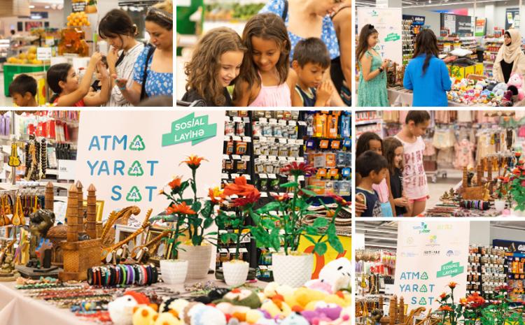 "Araz" supermarketlər şəbəkəsi "Atma, yarat, sat!" sosial layihəsinə qoşulub 