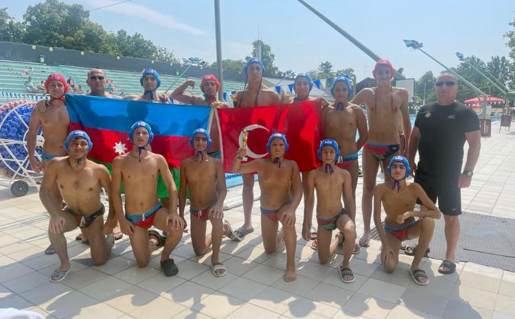 Azərbaycanın Su polosu üzrə U-13 yığma komandası beynəlxalq turnirdə bürünc medal qazandı 