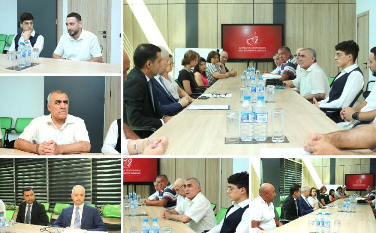 Milli Paralimpiya Komitəsinin prezidenti üzgüçülük üzrə paralimpiya millimizin üzvləri ilə görüşüb 