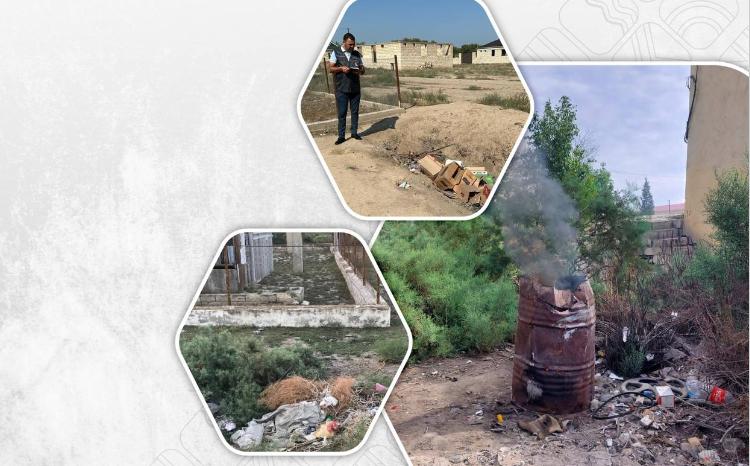 Tullantıların qalaqlanması və ya yandırılması faktları müəyyən edilib 
