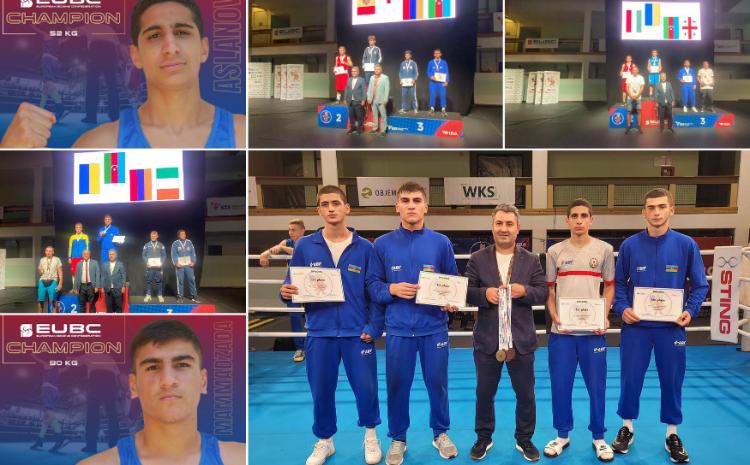 Azərbaycanın 2 boksçusu Avropa çempionu olub, 2-si bürünc medal qazanıb 