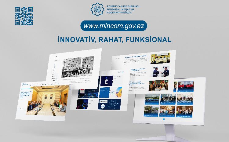 Rəqəmsal İnkişaf və Nəqliyyat Nazirliyinin veb-saytı yenilənib 