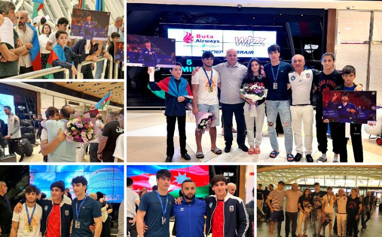 Avropa çempionatının ilk yarış günündə mübarizə aparan cüdoçularımız Vətənə qayıdıb 