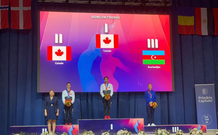 Azərbaycanın idman gimnastı beynəlxalq turnirdə üçüncü yeri tutub 