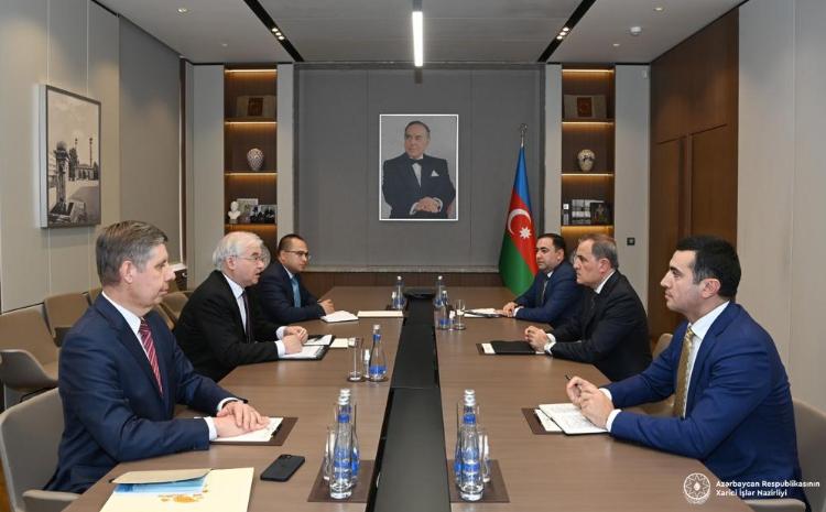 Ceyhun Bayramov Rusiya XİN rəhbərinin xüsusi nümayəndəsi ilə regiondakı vəziyyəti müzakirə edib 